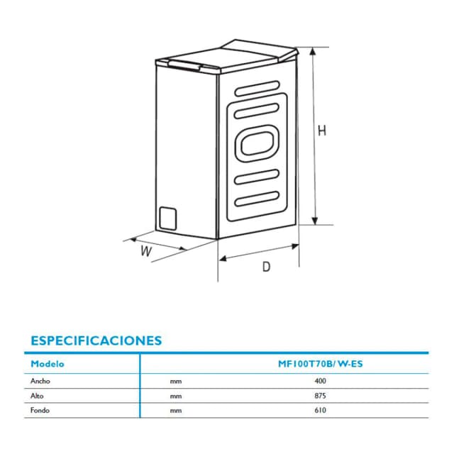 Thumbnail 1 de Midea Lavadora carga superior 6 kg 📦