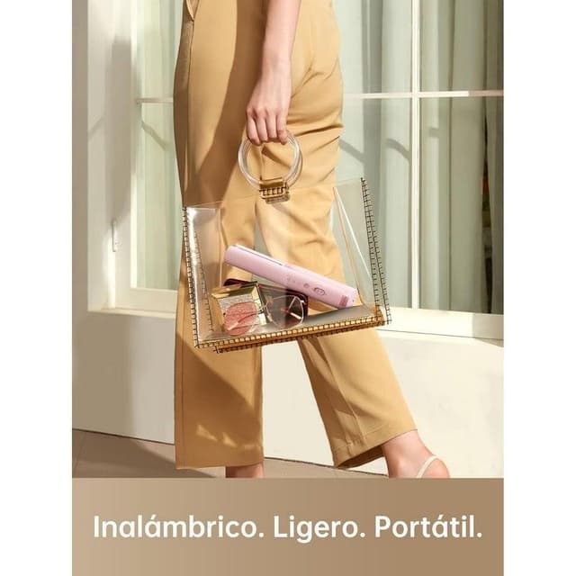 Detalle 2 de dreame Hair Glamour AST14A plancha inalámbrica 2 en 1 rosa