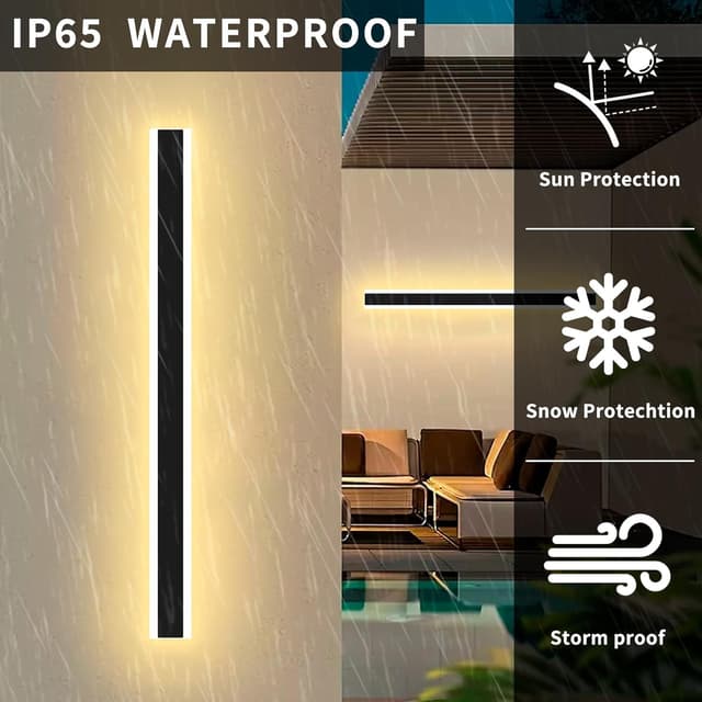 Detalle 2 de Wloyimo 100cm 40W Outdoor Dimmable Wall Light