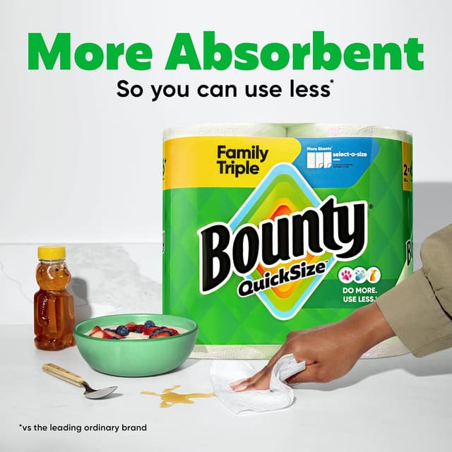 Detalle de Bounty Quick-Size Paper Towels 27 rolls