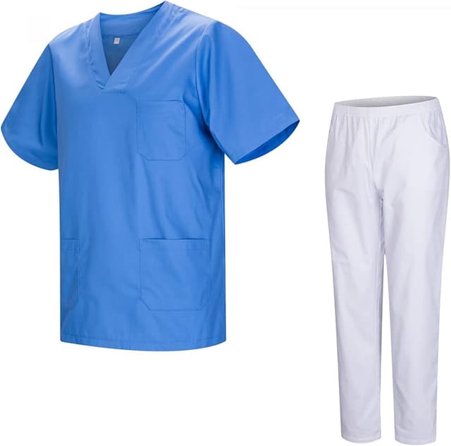 Detalle de MISEMIYA - Uniforme Sanitario Unisex Médico Celeste XXL 👩⚕