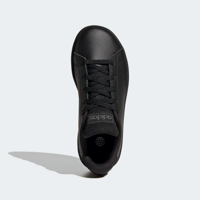 Detalle 2 de adidas Advantage Lifestyle Court Lace en negro: zapatilla de uso diario con cordones