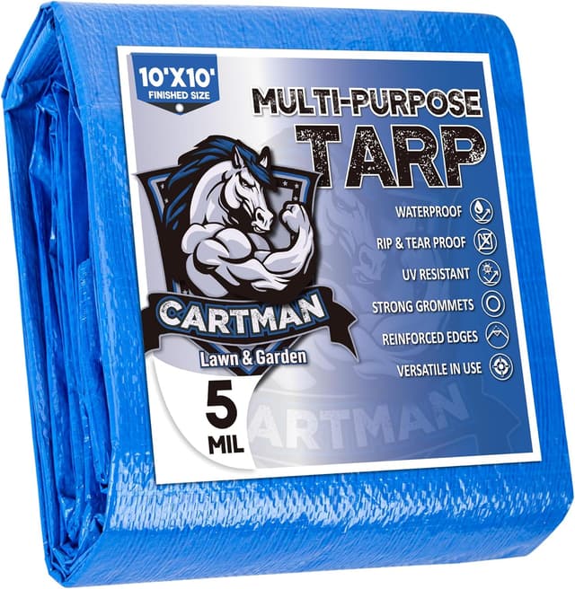Imagen de Cartman 10x10 Blue Poly Tarp 5 Mil en OfertitasTOP