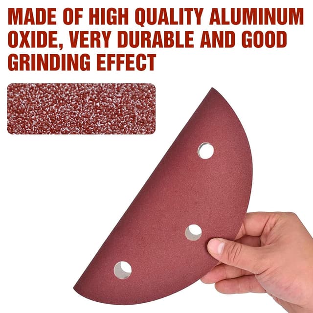 Detalle 2 de KONGMING 25 Pack 225mm Sanding Discs (Grit 60) for Drywall Sanders