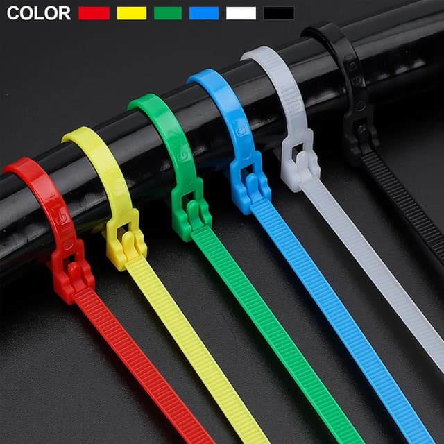 Thumbnail 6 de Mgctolbox Kabelbinder (100 Stück), wiederverschließbar, weiß – 200 x 4,8 mm, UV-beständig