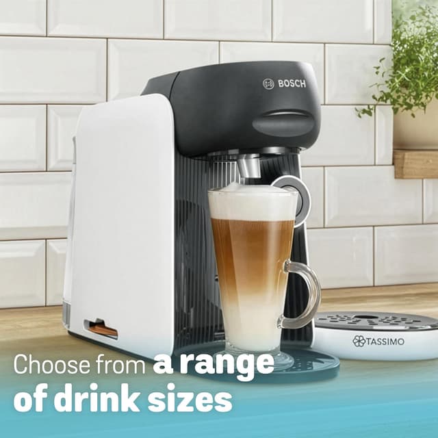 Detalle 2 de Tassimo by Bosch Finesse Classic Friendly pod coffee machine TAS1640GB (INTELLIBREW), Snow White