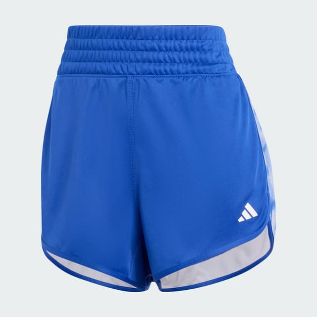 Detalle 2 de adidas Pacer Training Essentials Pantalón corto Allover Print Flower Tie-Dye Knit azul