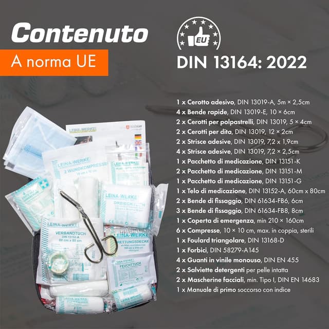 Thumbnail 2 de Upgrade4cars Kit di Pronto Soccorso 2026 Rosso