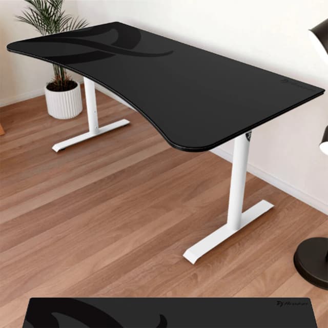 Detalle de Arozzi Arena Mesa escritorio gaming negro/blanco