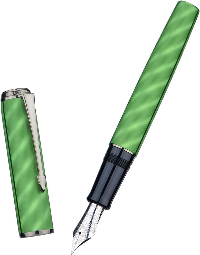 Detalle de Asvine Hongdian A9 Füllfederhalter groß (Nr. 8 feine Feder) im Konverter-Set mit Metalletui