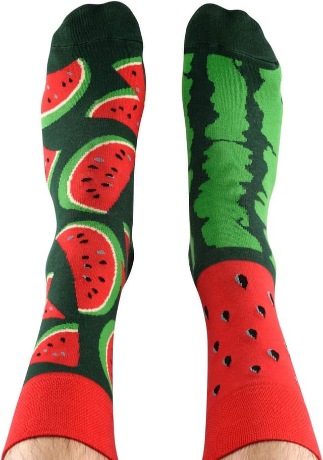 Detalle de TODO Colours Lustige Socken mit Motiv – Sandia-Design im Mix & Match