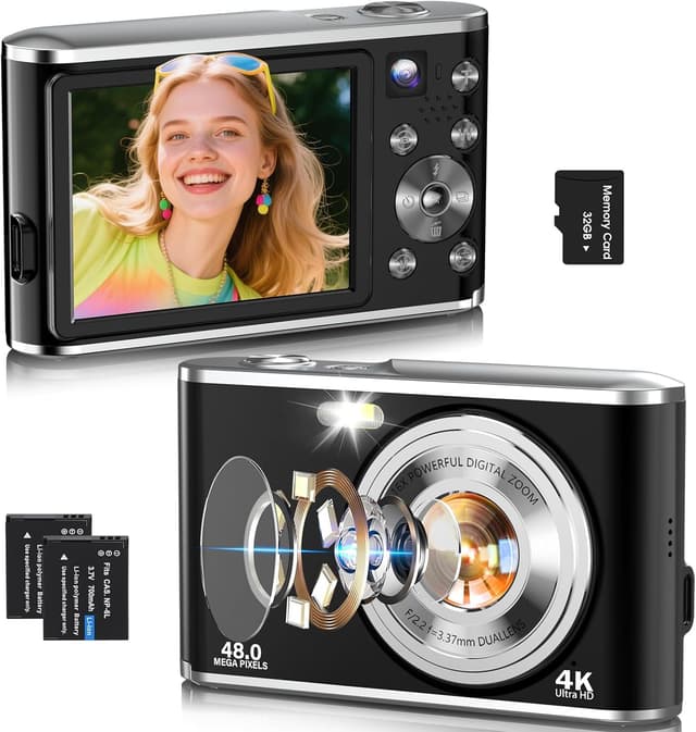 Imagen de Digitalkamera 48MP 4K Kompaktkamera en OfertitasTOP