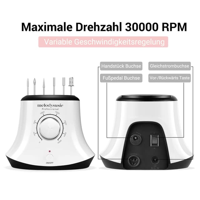 Detalle 2 de MelodySusie Nagelfräser 30000 U/min