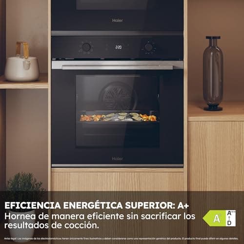 Detalle de Haier ID Series 2 H6 ID2P3T1HTX: horno multifunción hidrolítico de 78 L con limpieza automática