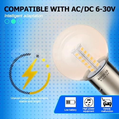 Thumbnail 7 de SOFOC BA20D LED de moto 2 W