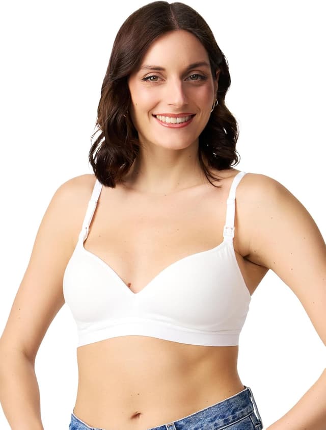 Detalle de NUR DIE Still-BH mit Clipverschluss, gepolstert & nahtlos, bügellos aus Baumwolle