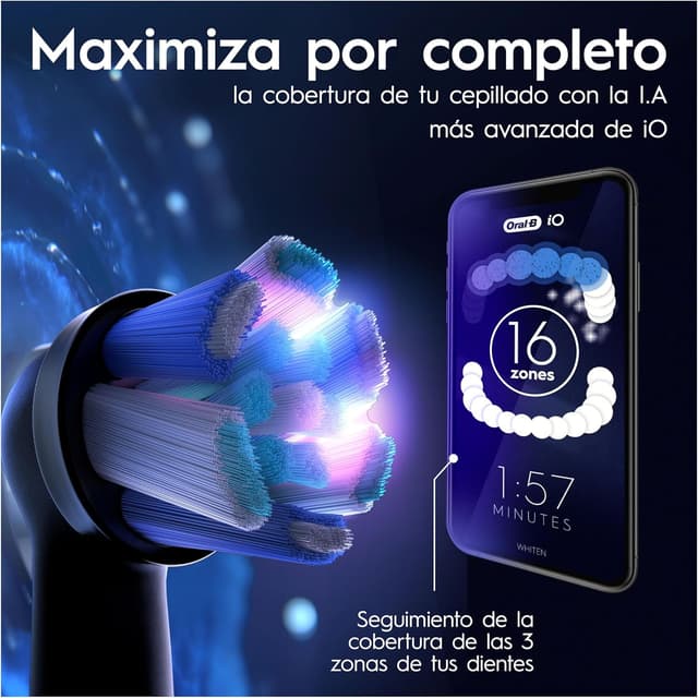 Thumbnail 8 de Oral-B iO 10 Cepillo Eléctrico Negro con App y Cargador 🪥