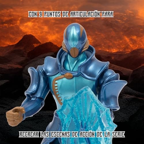 Detalle de Gormiti GRV20400 Figura 15 cm con escudo de hielo