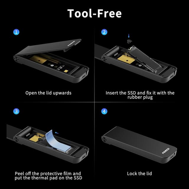 Thumbnail 5 de FIDECO M.2 NVMe Gehäuse 10Gbps 📦
