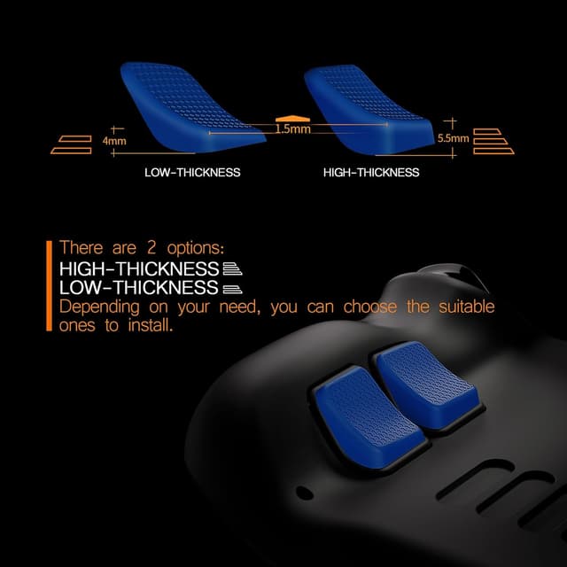 Detalle de Steam Deck back button grip upgrade set