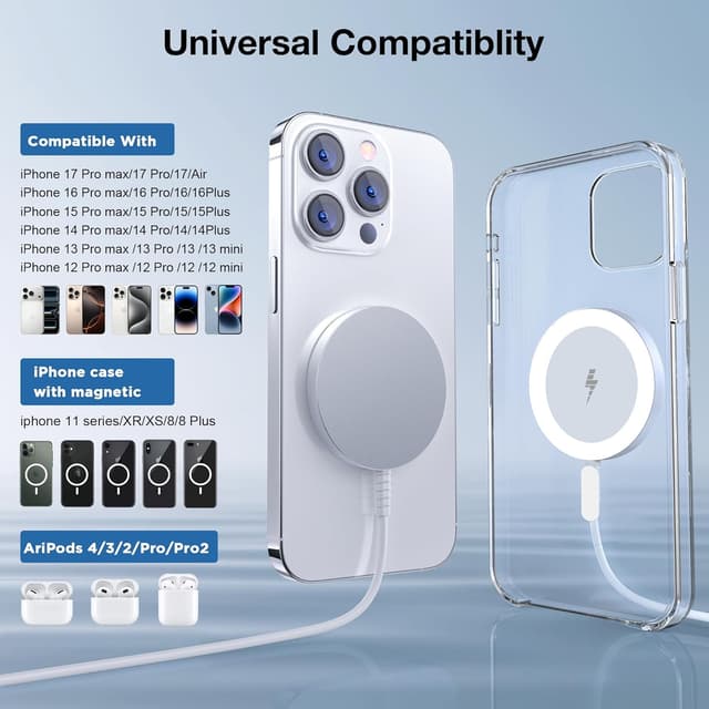 Detalle 2 de MagSafe Ladegerät 15 W für iPhone