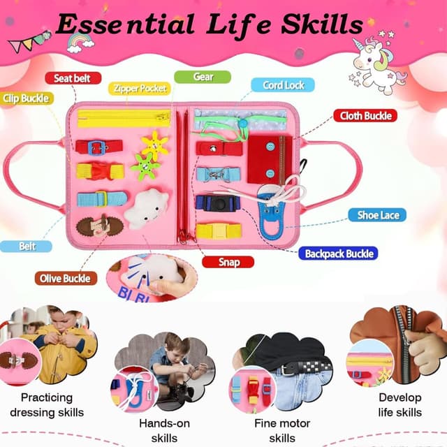 Detalle de Busy book for toddlers 8 pages