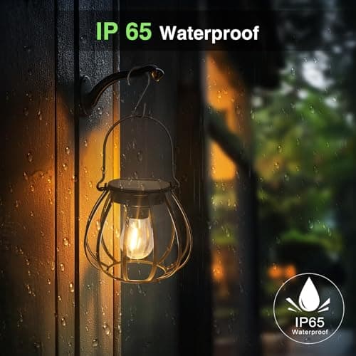 Detalle 2 de Kimjo Farolillos Solares Exterior 🪴 IP65, 2 Piezas