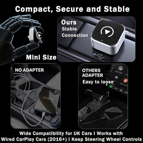 Thumbnail 5 de MUSHUI CarPlay inalámbrico 2 en 1