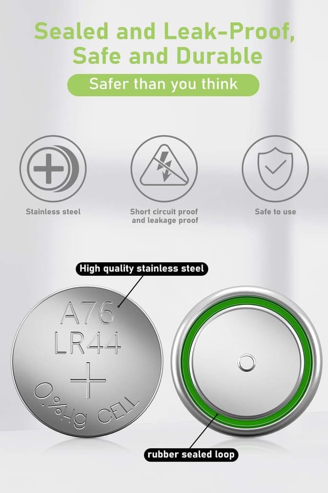 Detalle 2 de LR44 24-Count POWEROWL alkaline batteries