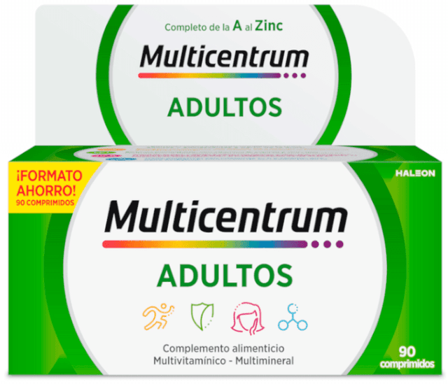 Imagen de Multicentrum Adultos 90 comprimidos: multivitamínico esencial en OfertitasTOP