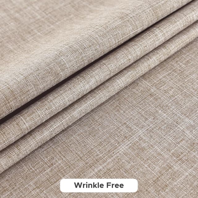 Detalle de Fitable Faux Linen Tablecloths for Rectangle Tables (2-Pack, 60x102 Inch) – Water & Stain Resistant Farmhouse Table Covers