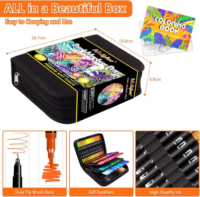 Detalle 2 de Melifluo 105 Dual Tip colouring pens 105 🎨