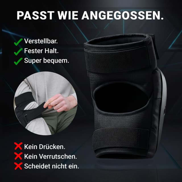 Detalle de Liebkern Skate Protektoren Set für Erwachsene & Kinder (6-teilig) für Inliner, Skateboard & Scooter