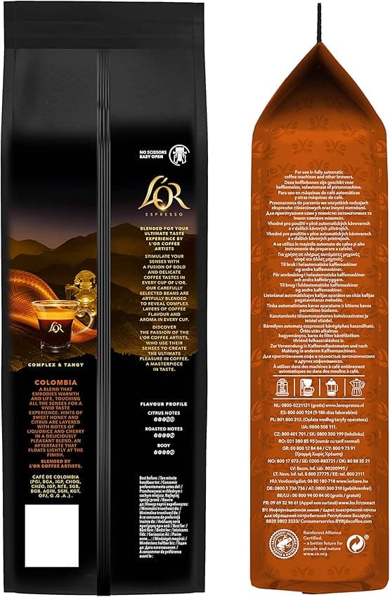 Thumbnail 2 de L'OR Espresso Colombia Café Aromático 100% Arábica ☕ 4x500g