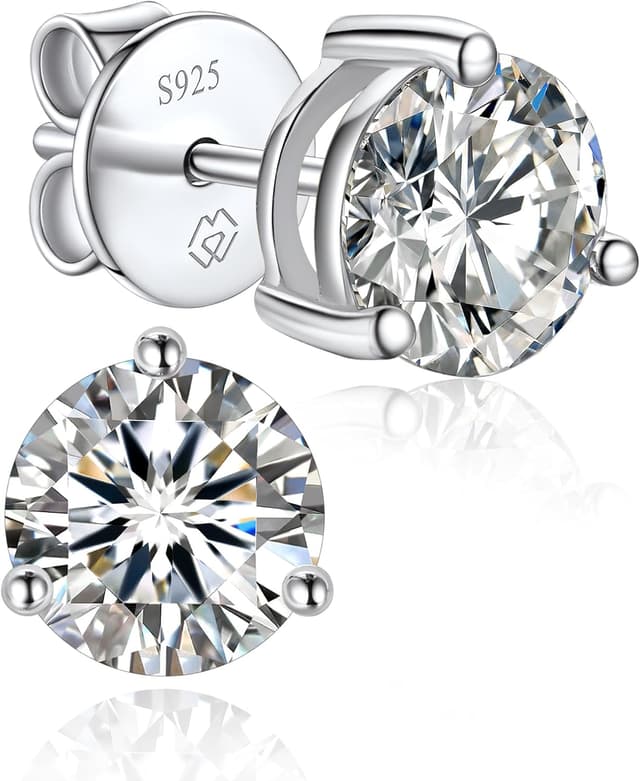 Detalle de MomentWish Moissanite Ohrstecker 1 Karat