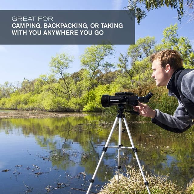 Thumbnail 6 de Celestron 21035-ADS Travel Scope 70 refractor telescope kit with backpack (Black)