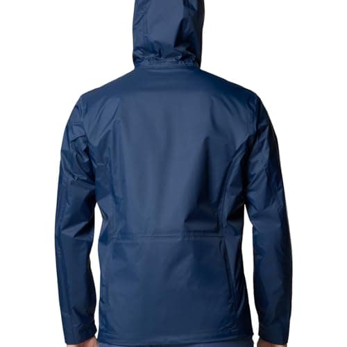 Detalle 2 de Columbia Pouring Adventure Jacket III para hombre: chubasquero impermeable para senderismo