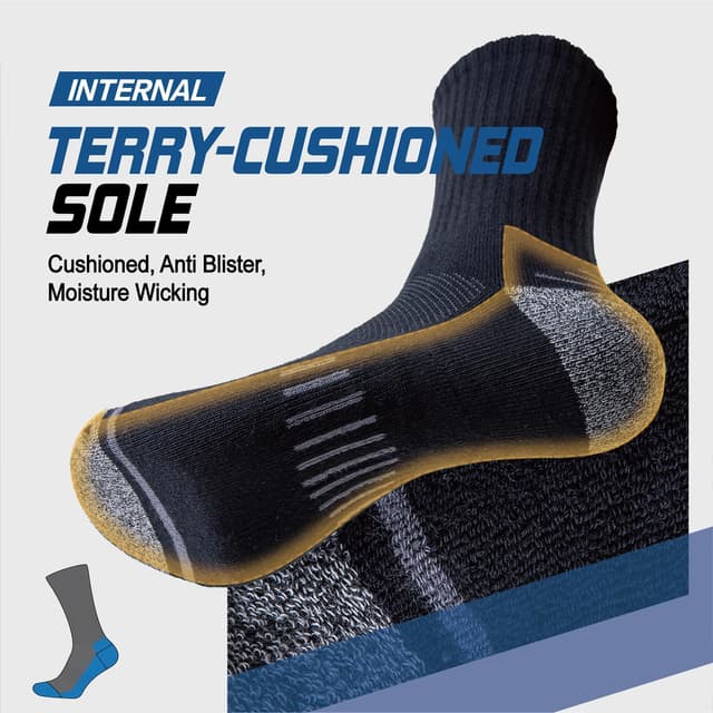 Detalle 1 de Niorasen Mens Sports Socks 3 Pairs