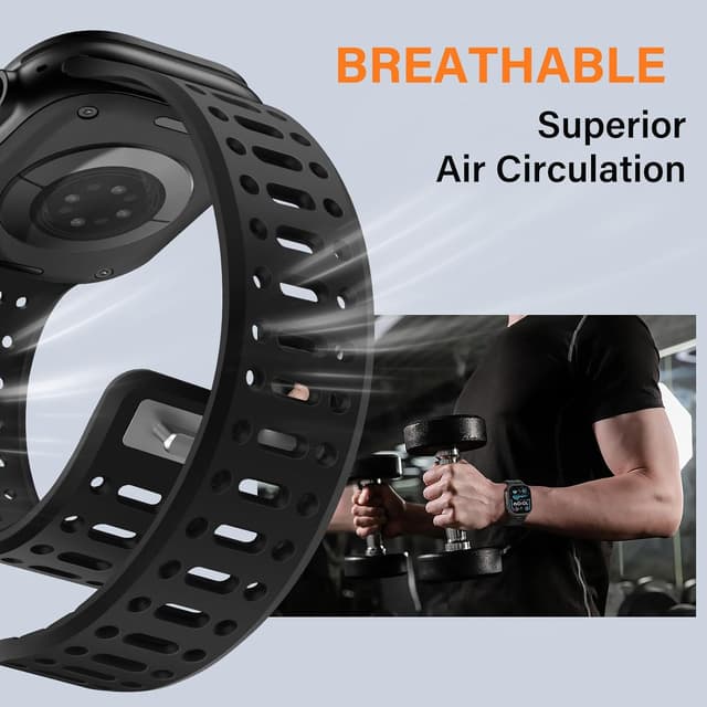 Detalle de Sixmoat Magnetic Apple Watch strap 49mm