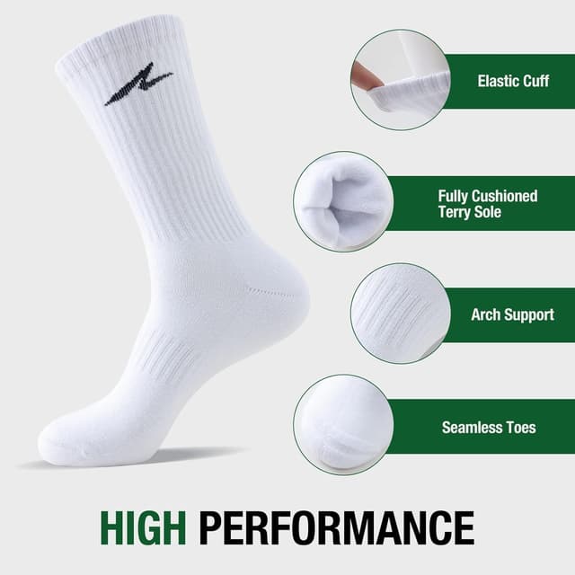 Detalle de Niorasen sports socks 3 pairs, cushioned