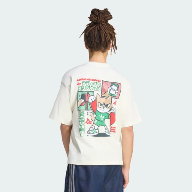 Detalle de Adidas CAMISETA ESTAMPADA V-DAY HEART BROKEN CAT