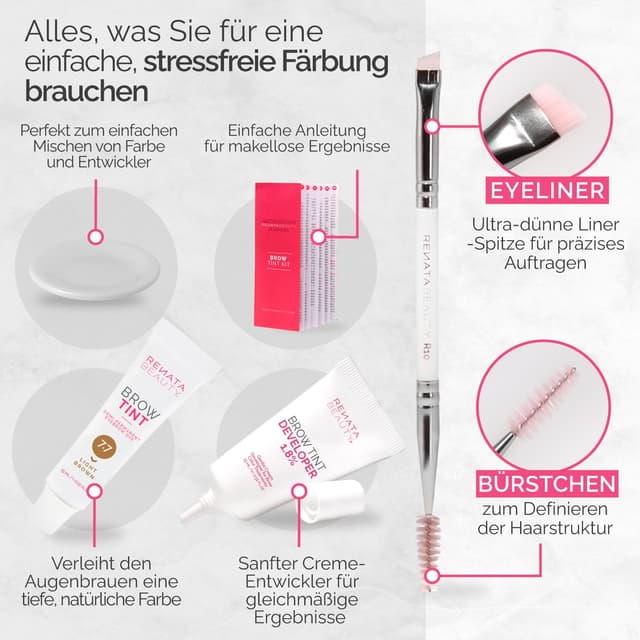 Thumbnail 5 de Renata Beauty Brow Färbeset Augenbrauenfarbe