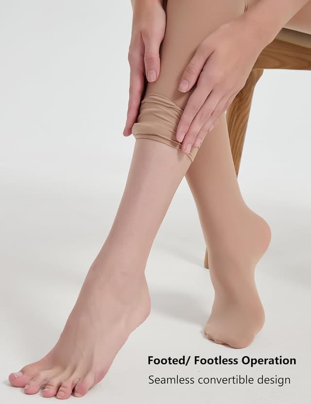 Detalle 2 de DUCMODA collants de danse convertibles semi-opaques ultra doux pour femme et fille