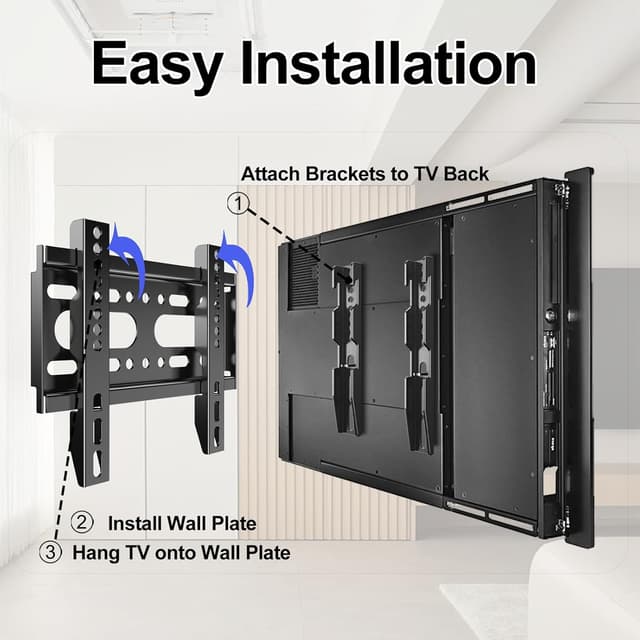 Thumbnail 6 de GLWIXY Fixed TV Wall Mount 42"