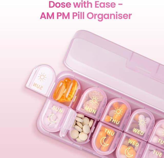 Detalle 2 de Daviky Pill Organiser 7-Day AM & PM
