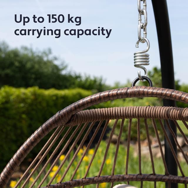 Thumbnail 4 de Vita5 Hanging Egg Chair 150 kg load capacity