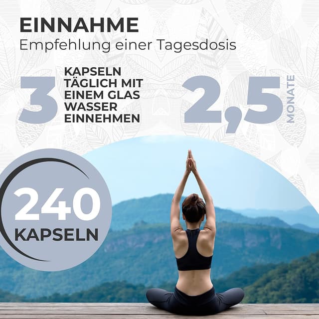 Detalle 2 de Nuvi Health Magnesium Komplex – 240 Kapseln (375 mg elementares Magnesium/Tag) – vegan & laborgeprüft