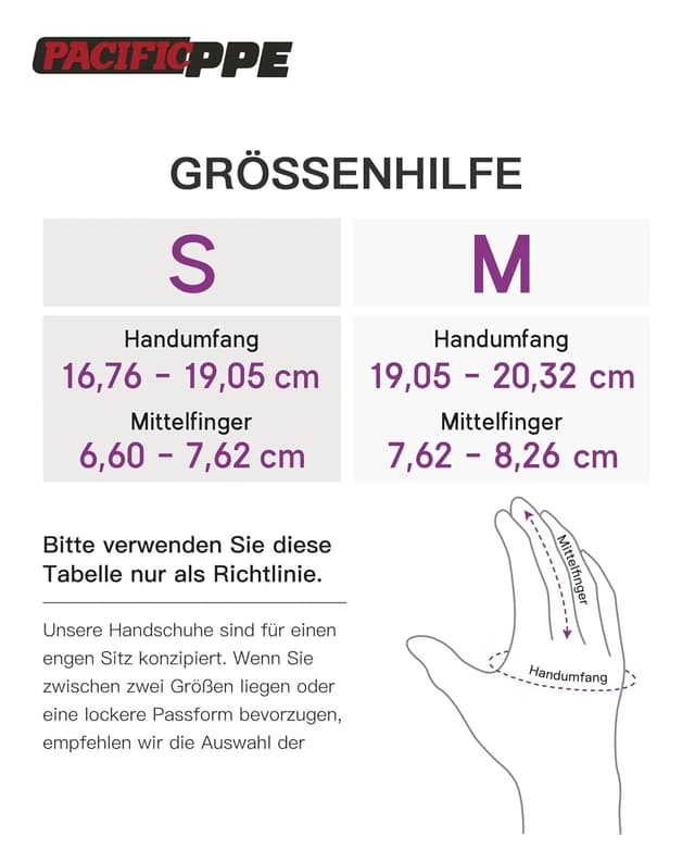 Detalle de PACIFIC 3 Paar Gartenhandschuhe für Damen (Lila/Gelb/Rot), Größe 7/S – rutschfeste Ultra-Grip Arbeitshandschuhe