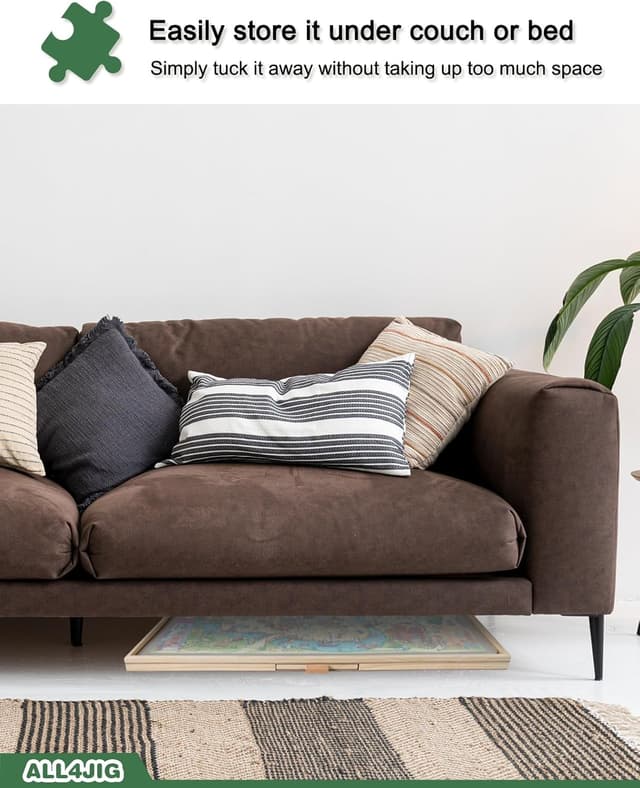 Thumbnail 6 de ALL4JIG 1000-Piece Rotating Puzzle Board with 6 Drawers and Cover (22"x30")