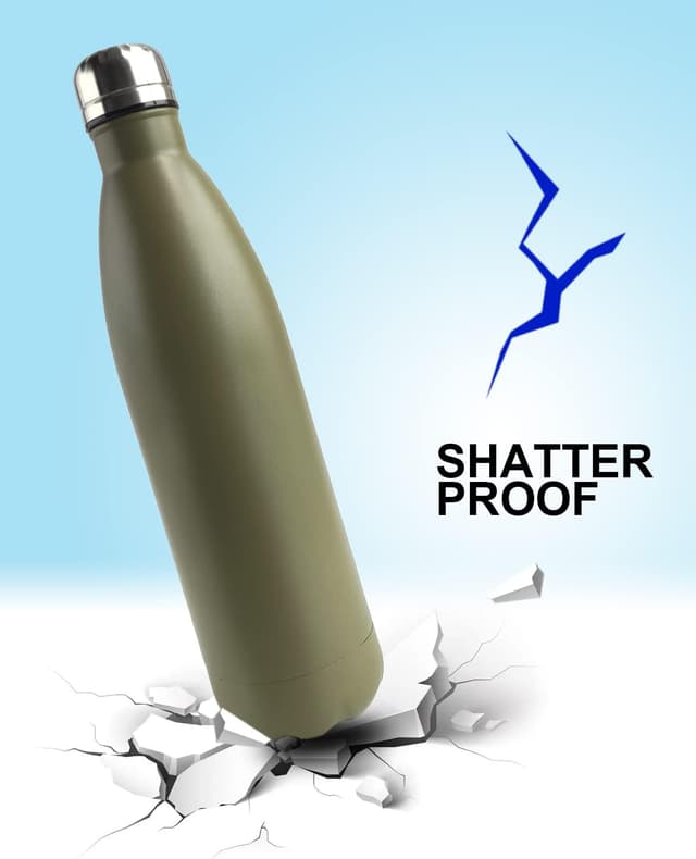 Detalle de Domemit Bottiglia d’acqua Sicura con scomparto nascosto “Segreto” in acciaio inox da 730 ml